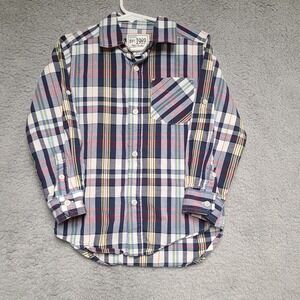 PLACE Boys Plaid Button Down Shirt 4T Long Sleeve Cotton Casual